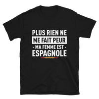 Thumbnail for T-shirt Espagne noir - Plus rien ne me fait peur ma femme est