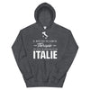 Sweatshirt Italie noir - Je n'ai pas besoin de thérapie