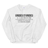 Sweatshirt Bourgogne blanc - Fierté et chaleur locale