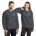 Saudade - Portugal - Sweatshirt brodé unisexe - Ici & Là - T-shirts & Souvenirs de chez toi