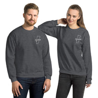 Thumbnail for Sweatshirt Portugal rouge dos - Nostalgie brodée avec carte