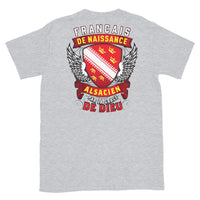 Thumbnail for T-shirt Alsacien bleu marine dos - design humoristique sur les origines