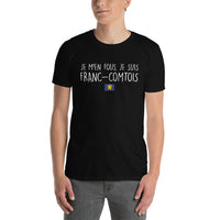 Thumbnail for T-shirt Franc-Comtois bleu marine - Je m'en fous, je suis fier