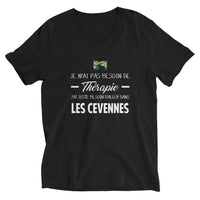 Thumbnail for T-shirt Cévennes noir - Je n'ai pas besoin de thérapie