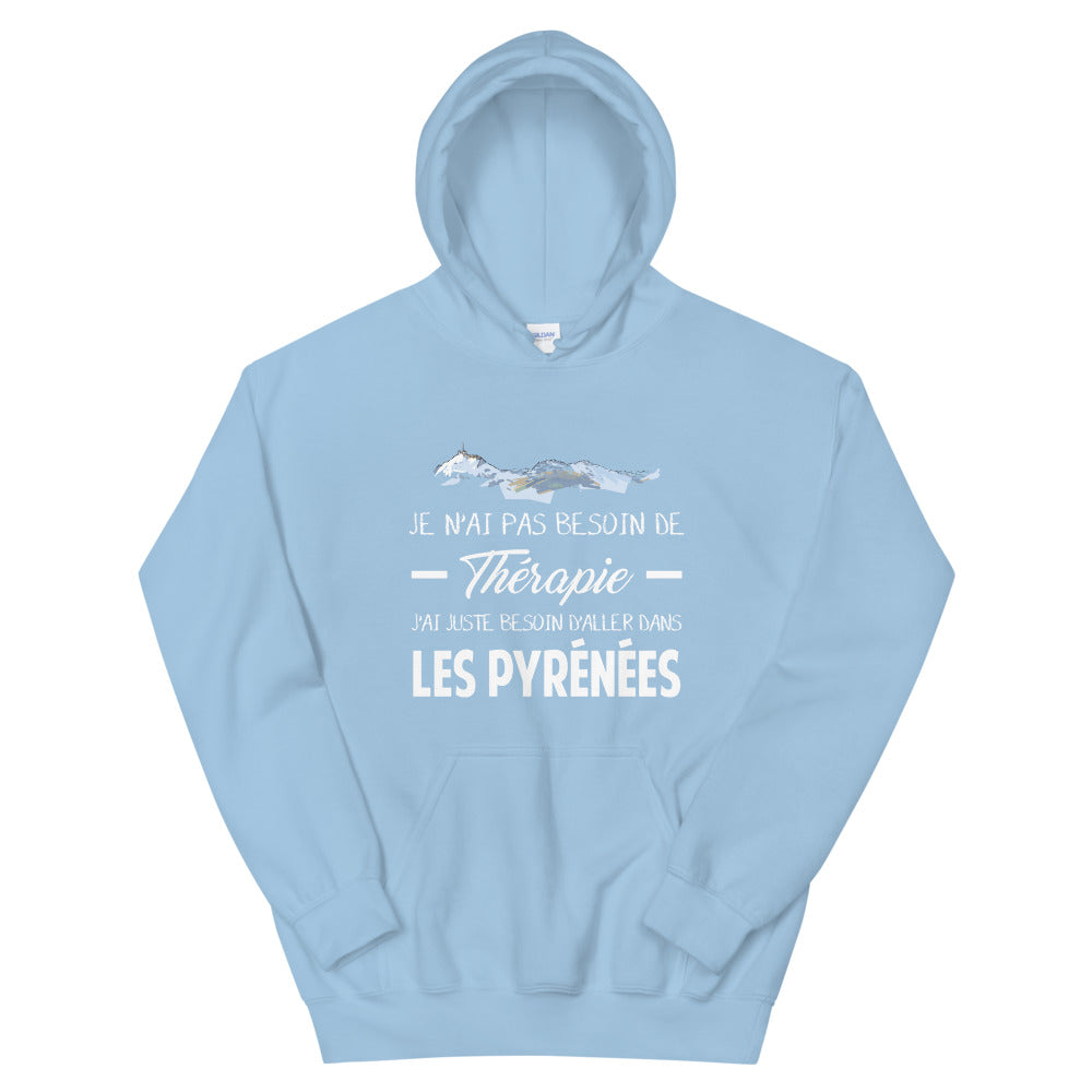 Thérapie Pyrénées - Sweatshirt à capuche - Ici & Là - T-shirts & Souvenirs de chez toi