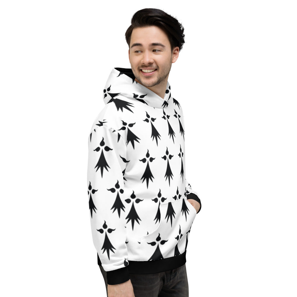 Sweat à capuche Bretagne noir - Confort et style breton