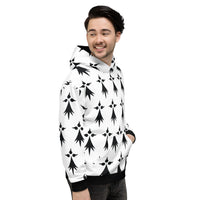 Thumbnail for Sweat à capuche Bretagne noir - Confort et style breton
