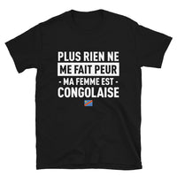 Thumbnail for T-shirt Congo noir - Plus rien ne me fait peur ma femme est
