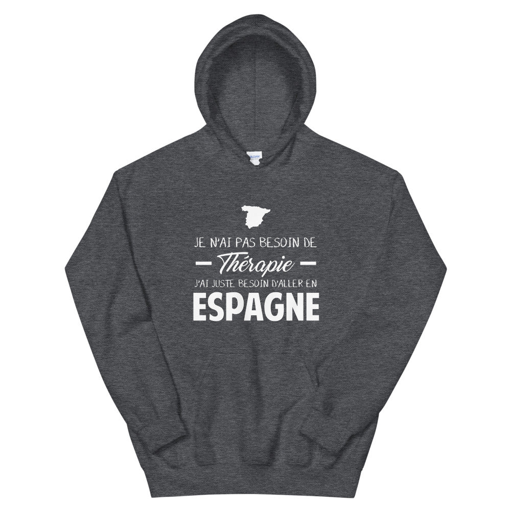 Espagne Thérapie - Sweatshirt à capuche - Ici & Là - T-shirts & Souvenirs de chez toi