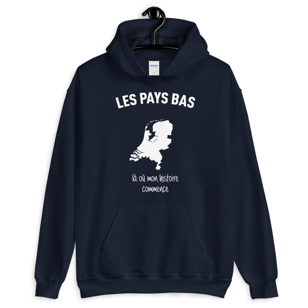 Sweatshirt Pays-Bas bleu marine - Mon histoire commence ici