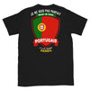 T-shirt Portugal noir - Je ne suis pas parfait mais fier