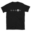 T-shirt Bretagne noir - Battement de cœur en triskel