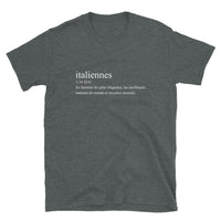 Thumbnail for T-shirt Italie gris foncé - Définition humoristique de l'italien