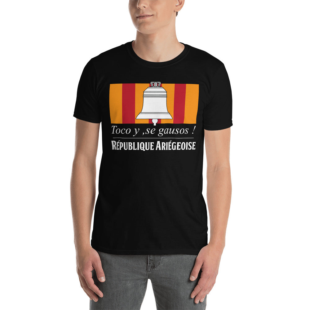 T-shirt Ariège bleu marine - Toco y se gausos avec humour local