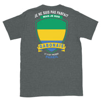 Thumbnail for T-shirt Gabon bleu marine - Je ne suis pas parfait mais