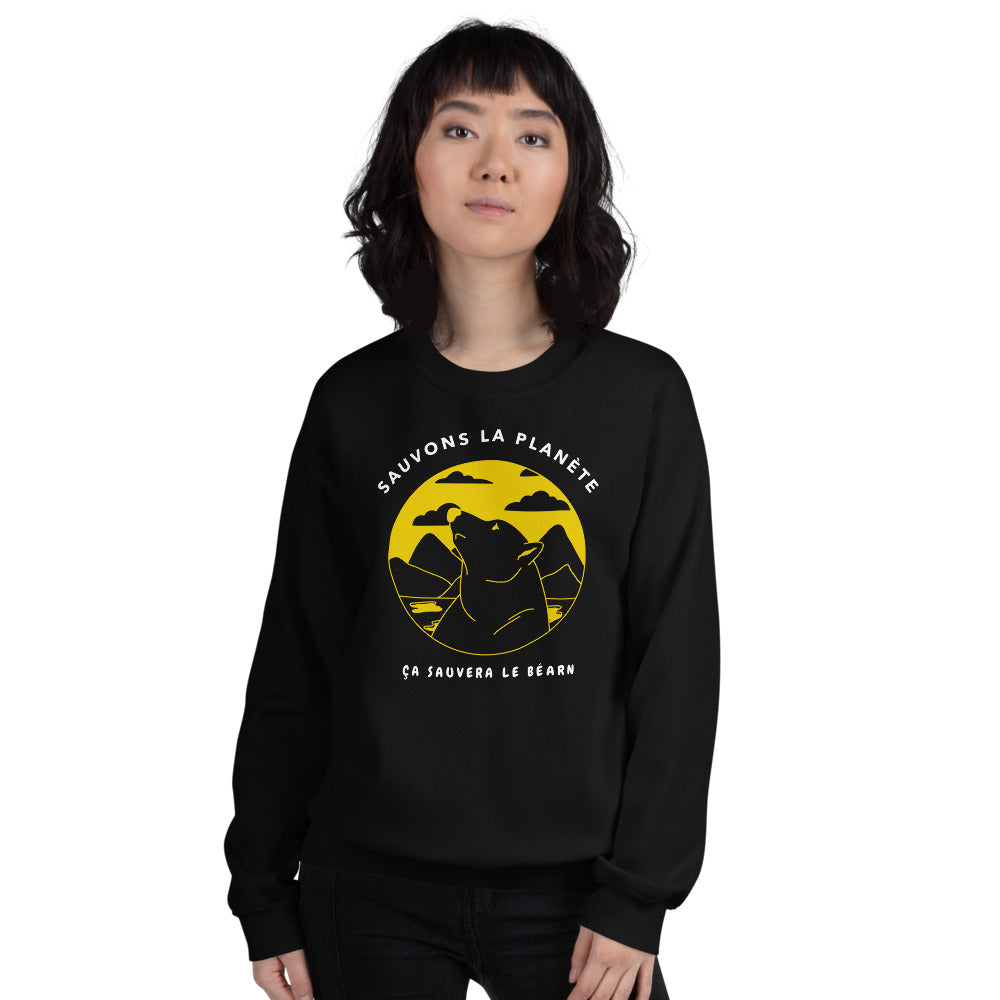 Sweatshirt Béarn - Sauvons la planète, ça sauvera le Béarn