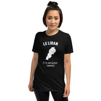 Thumbnail for T-shirt Liban marine dos - Mon histoire commence avec fierté
