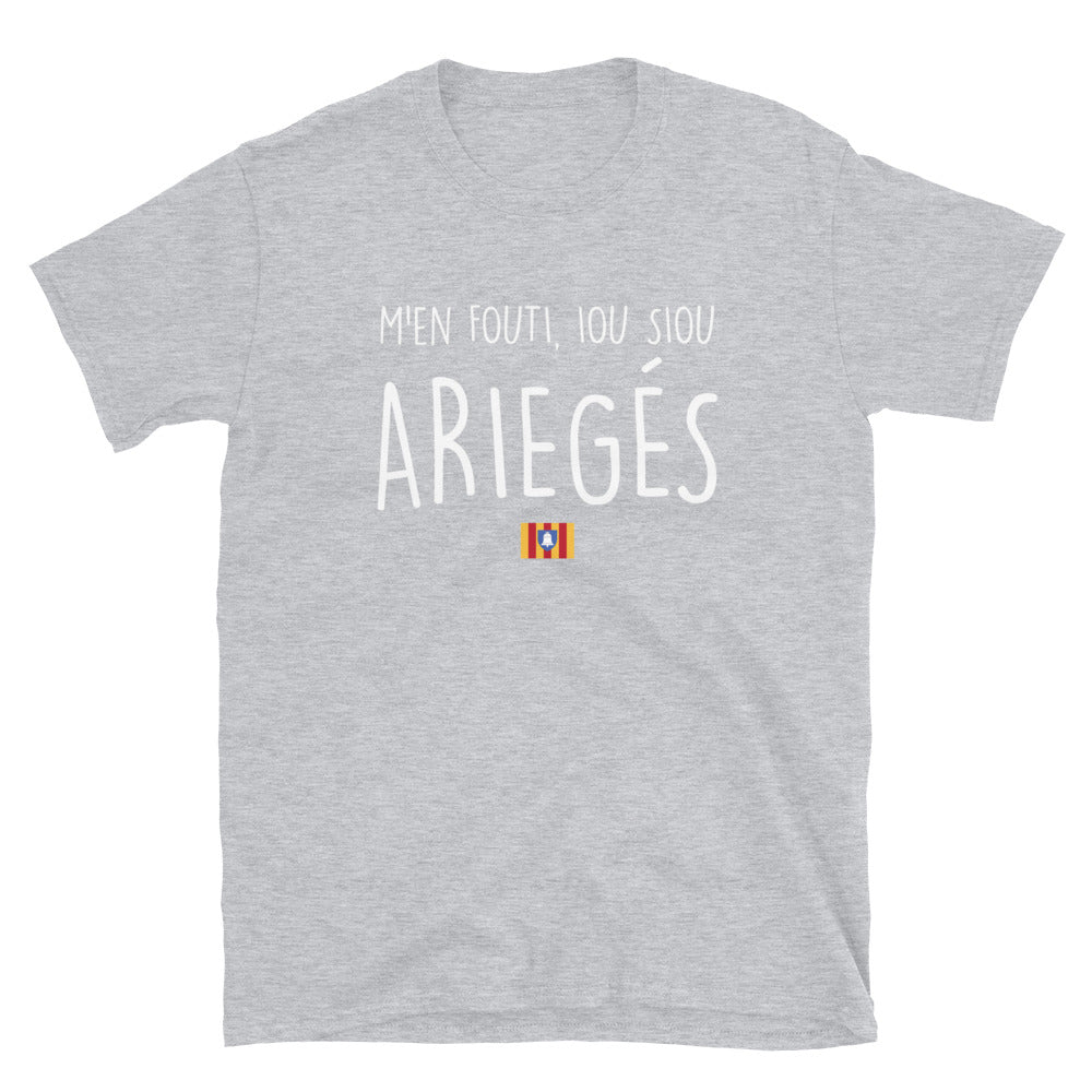 T-shirt Ariège bleu marine dos - Je m'en fous je suis Ariégeois