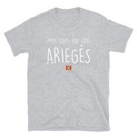 Thumbnail for T-shirt Ariège bleu marine dos - Je m'en fous je suis Ariégeois