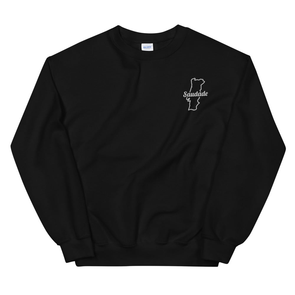 Saudade - Portugal - Sweatshirt brodé unisexe - Ici & Là - T-shirts & Souvenirs de chez toi