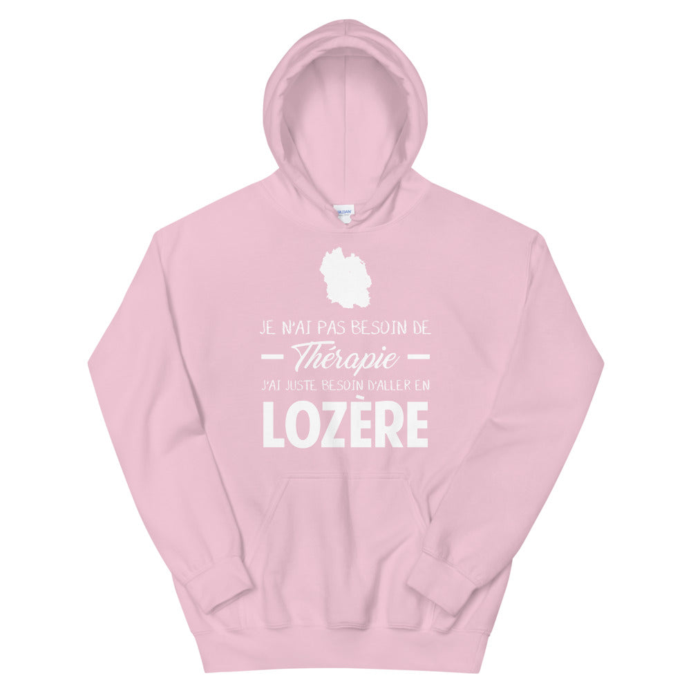 Sweatshirt Lozère gris foncé dos - Pas besoin de thérapie