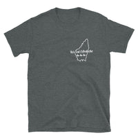 Thumbnail for T-shirt Ardèche gris foncé chiné dos - L'Ardèche imprimée sur le coeur
