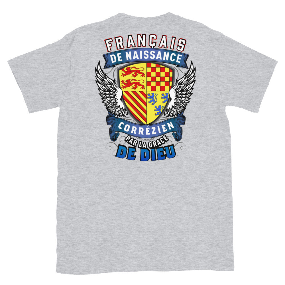 T-shirt Corézien bleu marine dos - Fierté et humour local