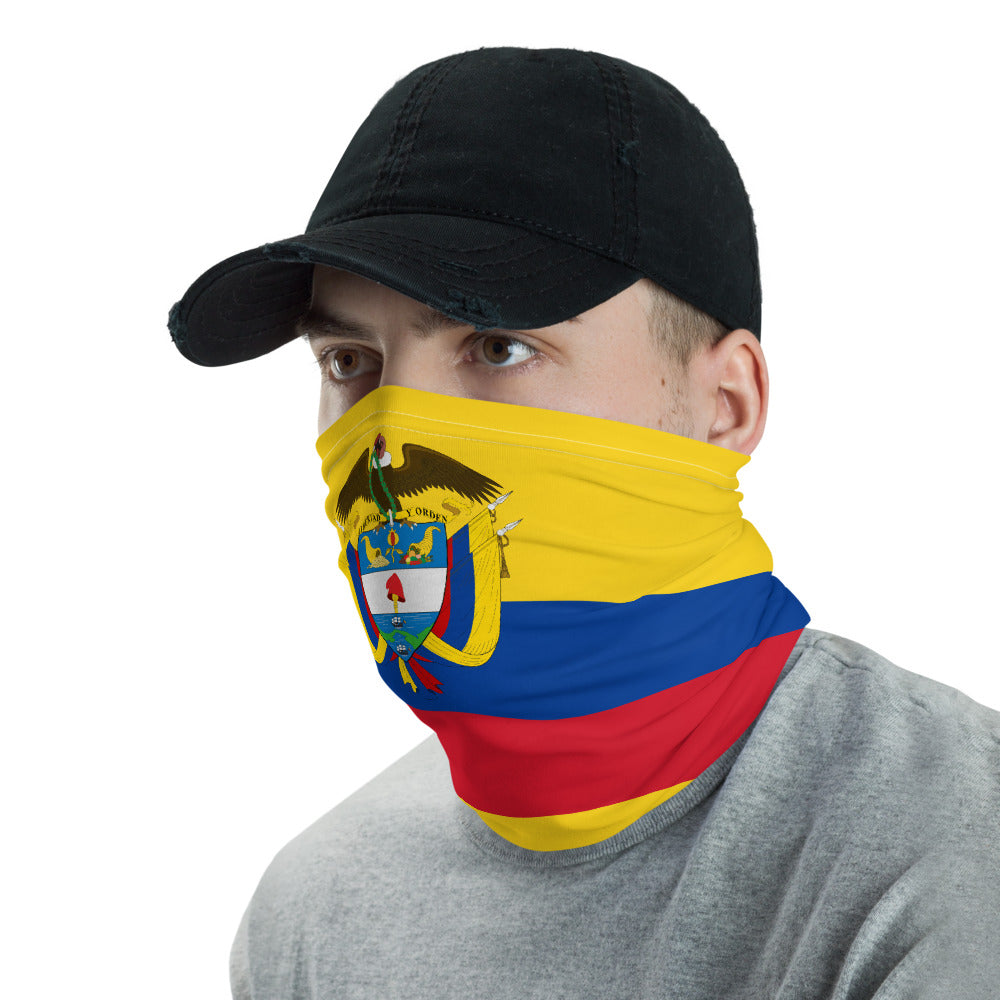 Cache-cou Colombie - Accessoire polyvalent et fun