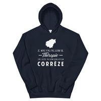 Thumbnail for Sweatshirt Corrèze bleu marine - Pas besoin de thérapie