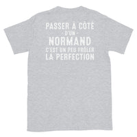 Thumbnail for T-shirt Normand gris sport - Frôler la perfection avec humour
