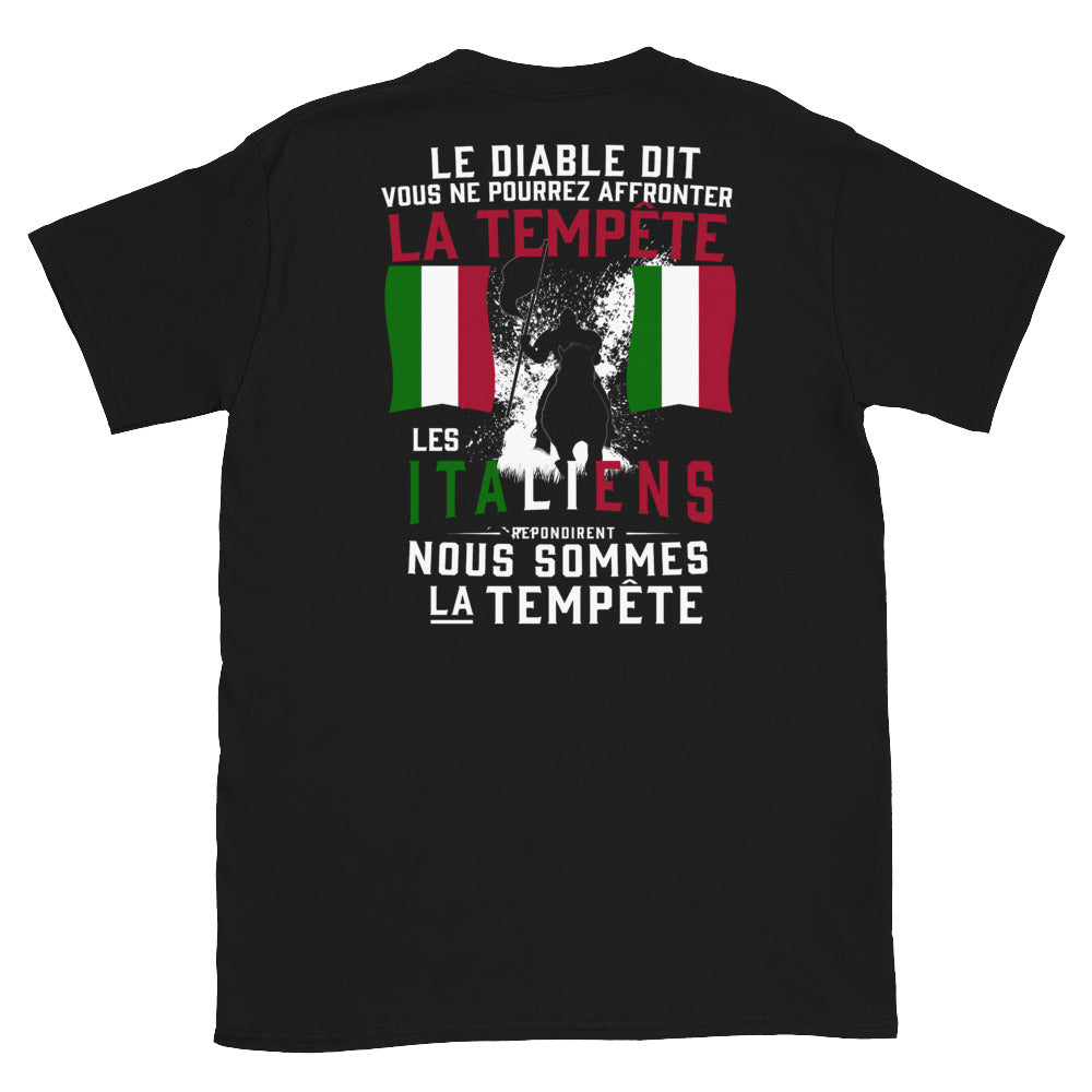 T-shirt Italie noir - Nous sommes la tempête