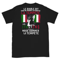 Thumbnail for T-shirt Italie noir - Nous sommes la tempête