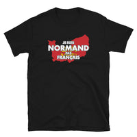 Thumbnail for T-shirt Normand noir - Normand pas Français avec humour