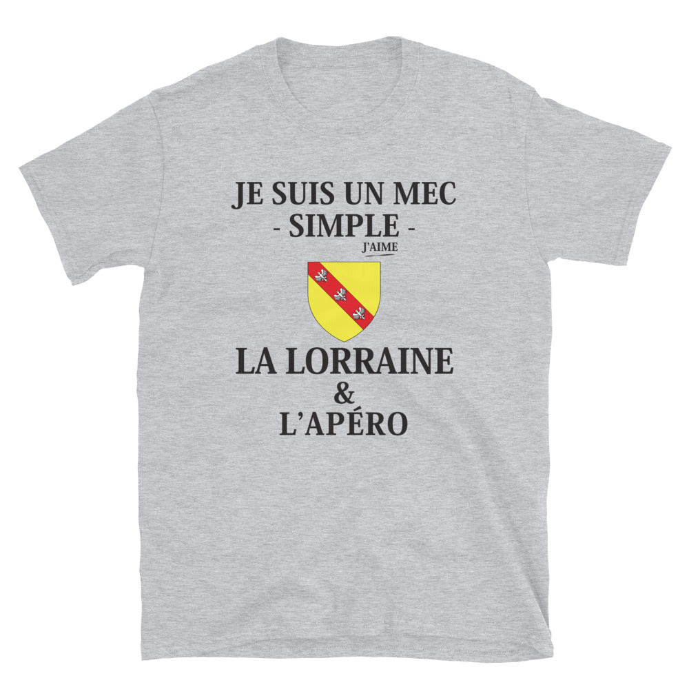 T-shirt Lorraine blanc - L'Apéro avec humour et fierté