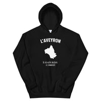 Thumbnail for Sweatshirt Aveyron noir dos - Là où notre histoire a commencé