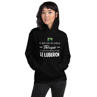 Thumbnail for Sweatshirt Luberon noir dos - Je n'ai pas besoin de thérapie