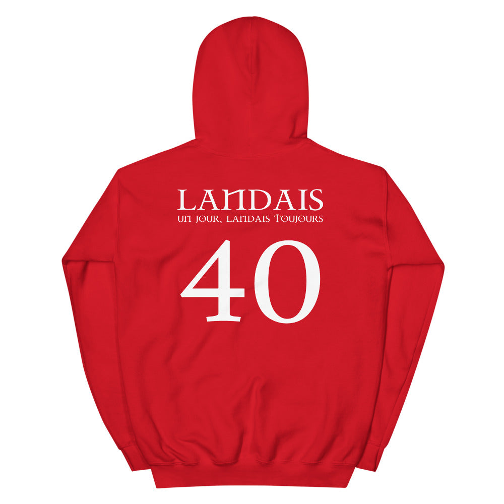 Landais un jour, Landais toujours 40 - Sweatshirt à capuche - Ici & Là - T-shirts & Souvenirs de chez toi