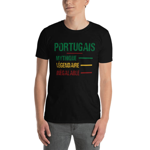 Portugais - Mythique - Légendaire - Inégalable - T-shirt Standard - Ici & Là - T-shirts & Souvenirs de chez toi