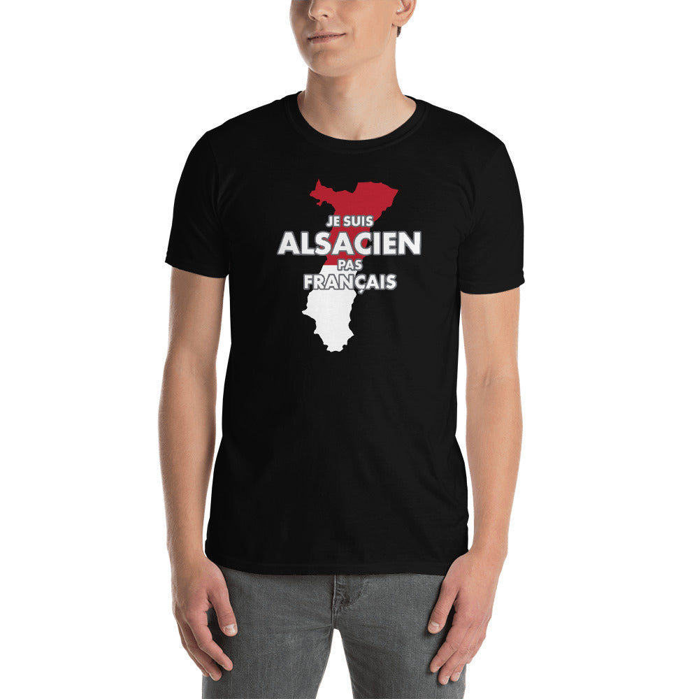 Alsacien pas Français - T-shirt Standard - Ici & Là - T-shirts & Souvenirs de chez toi