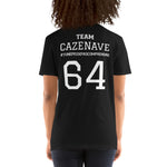 Team Nom de famille et numéro éditable - T-shirt unisexe à manches courtes editable - Ici & Là - T-shirts & Souvenirs de chez toi