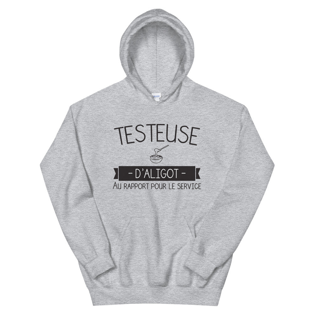 Testeuse d'aligot - Sweatshirth à capuche - Ici & Là - T-shirts & Souvenirs de chez toi