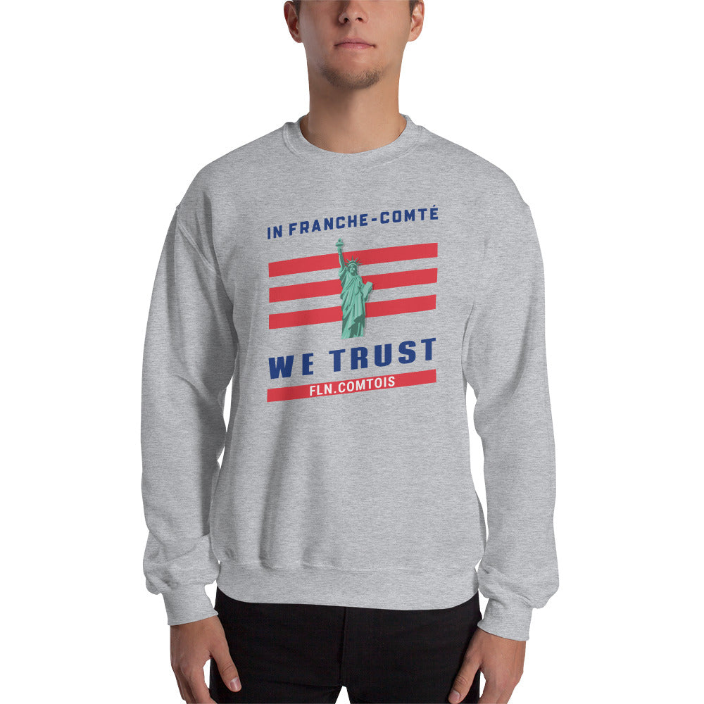 Sweatshirt Franche-Comté marine dos - In franche comté we trust