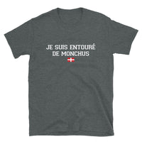 Thumbnail for T-shirt Savoie bleu marine dos - Je suis entouré de Monchu