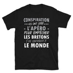 Conspiration l'apéro a été créé pour empêcher les Bretons de contrôler le monde - T-shirt Standard - Ici & Là - T-shirts & Souvenirs de chez toi