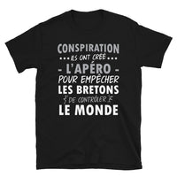 Thumbnail for Conspiration l'apéro a été créé pour empêcher les Bretons de contrôler le monde - T-shirt Standard - Ici & Là - T-shirts & Souvenirs de chez toi