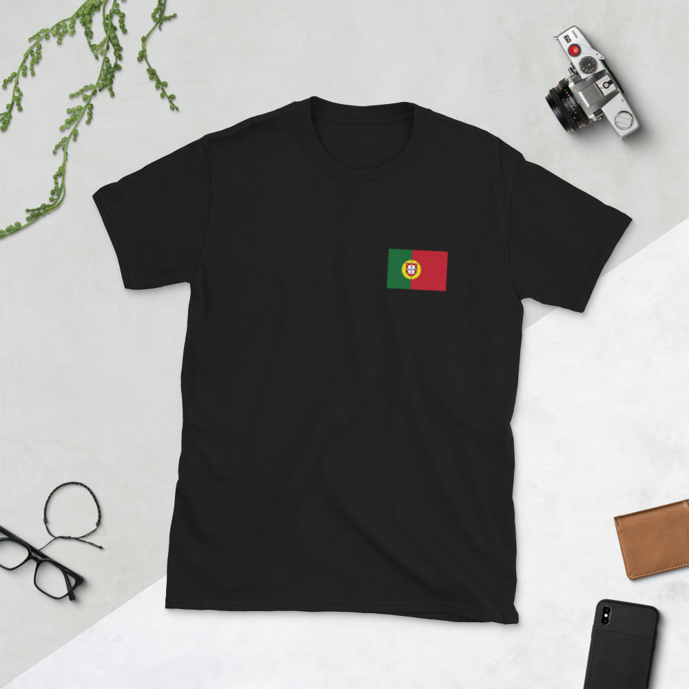 T-shirt Portugal bleu marine - Je n'ai pas choisi d'être portugais
