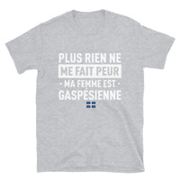Thumbnail for T-shirt Gaspésie gris sportif - Ne cherchez plus, ma femme est là