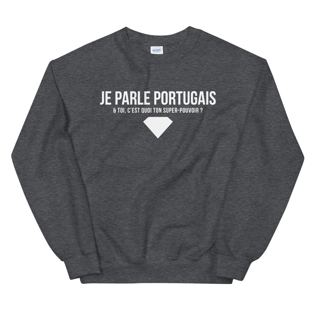 Sweatshirt Portugal noir - Parle avec fierté