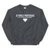Sweatshirt Portugal noir - Parle avec fierté