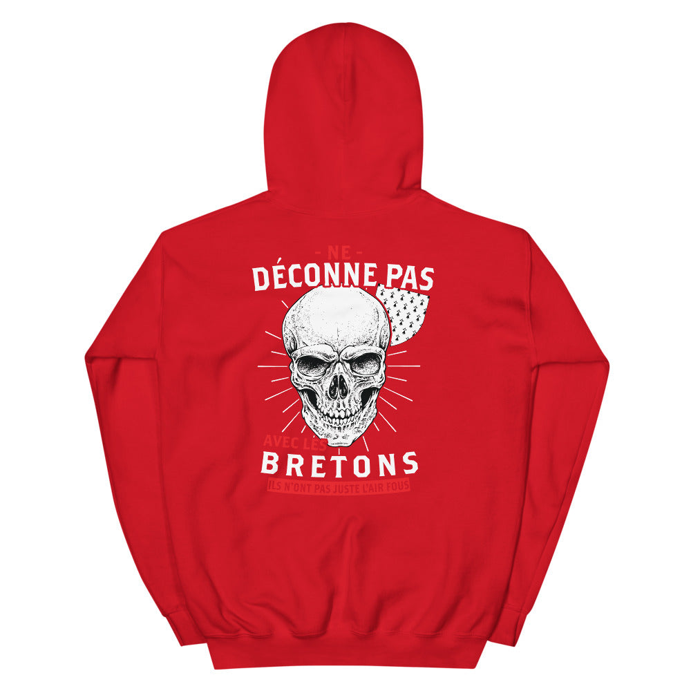 Sweatshirt Bretagne noir - Ne déconne pas avec les Bretons